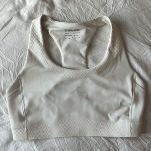 Bandit Running Stamina Scoop Neck Run Bra - Chalk Size Medium